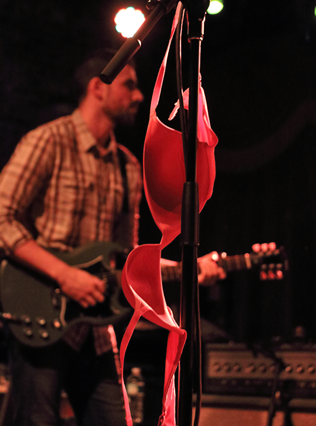 A Brassiere thrown on stage