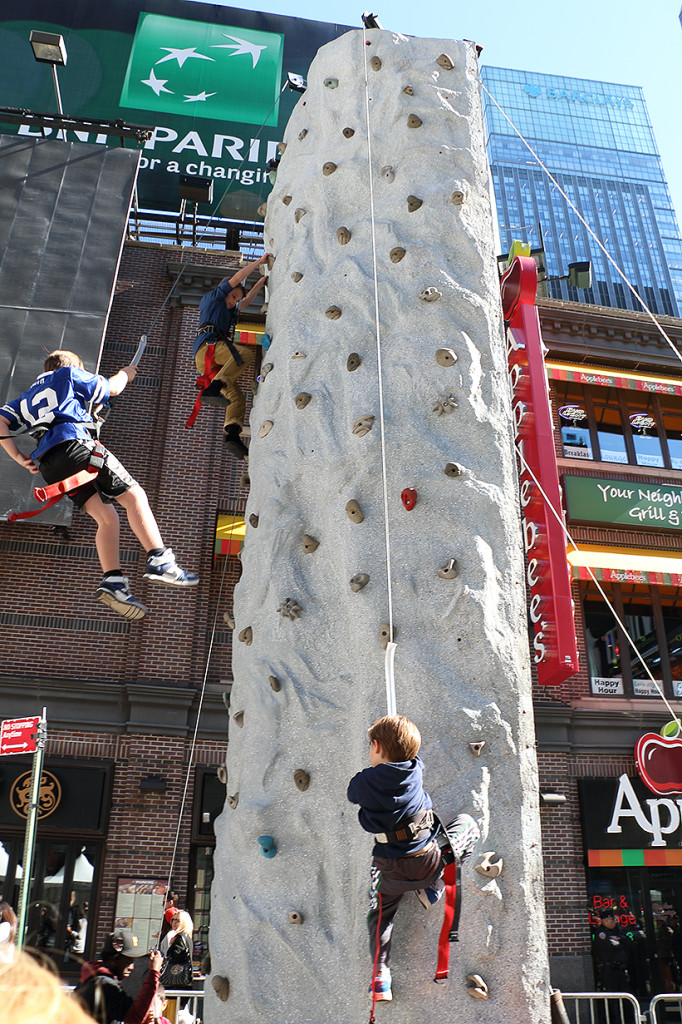 Climbing wall for the kids