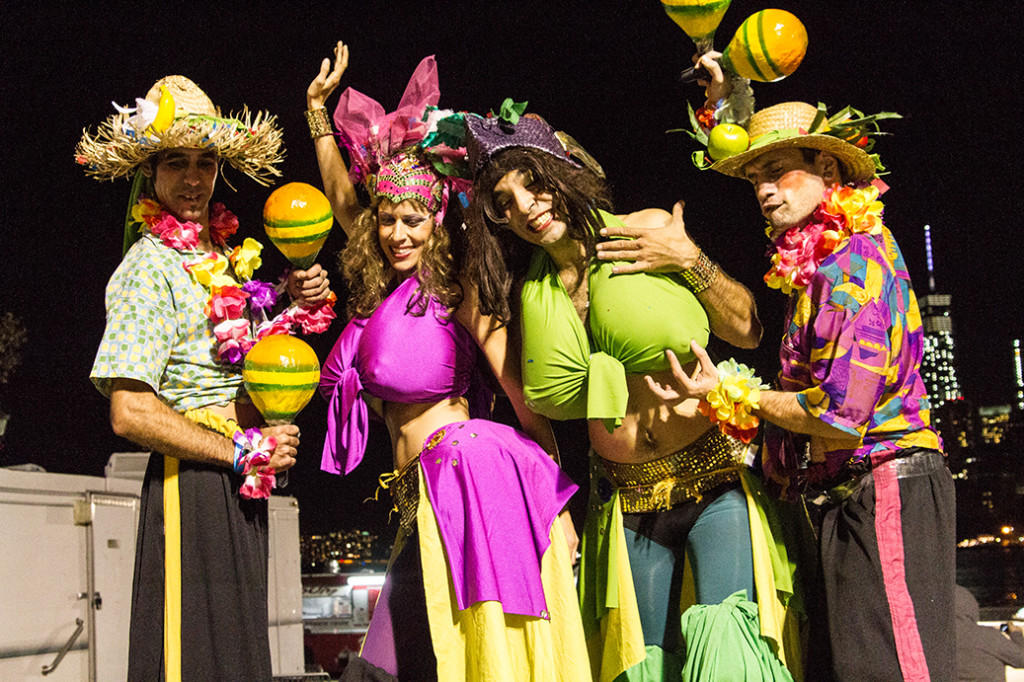 Performers on Stilts