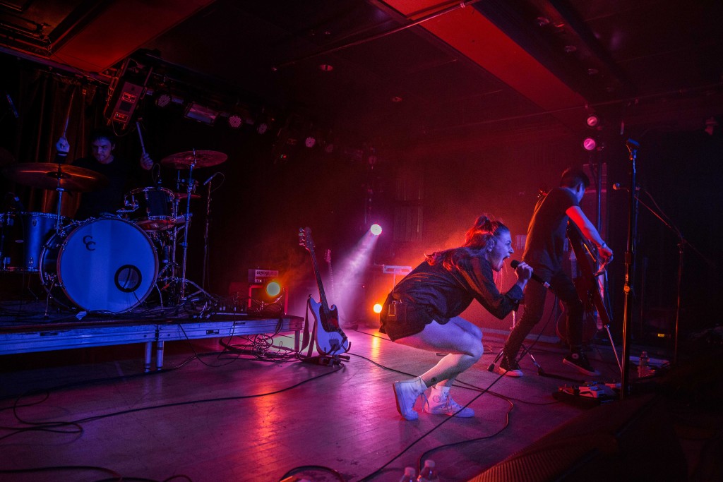 Meg Myers performing at the Marlin Room in Webster Hall